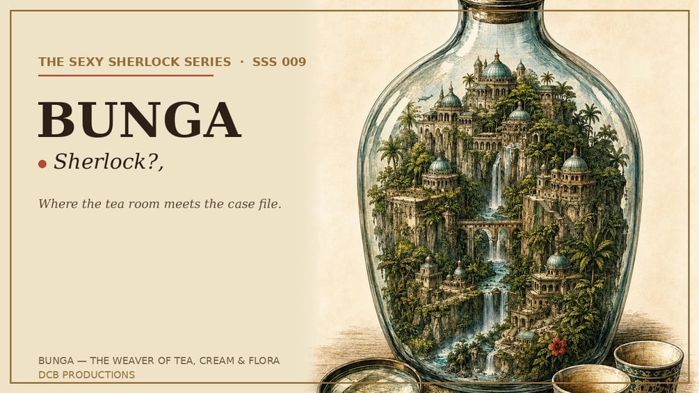 Cream Experiment 606 cover with an intricate manor scene enclosed inside an antique botanical vessel.